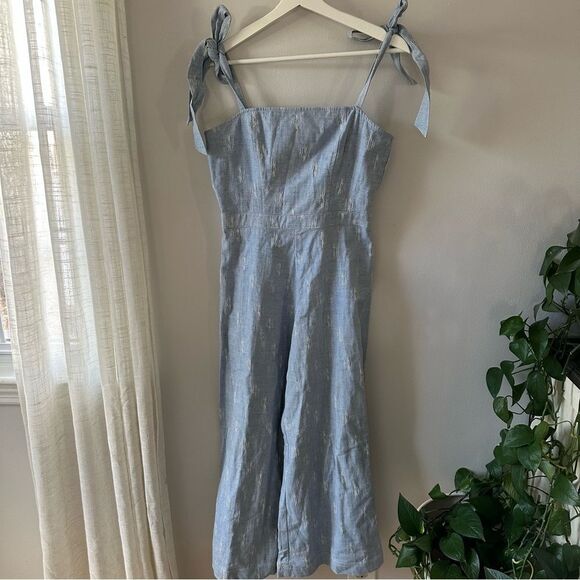 Hunter Bell Alex Jumpsuit in Blue Wash - Picture 2 of 10